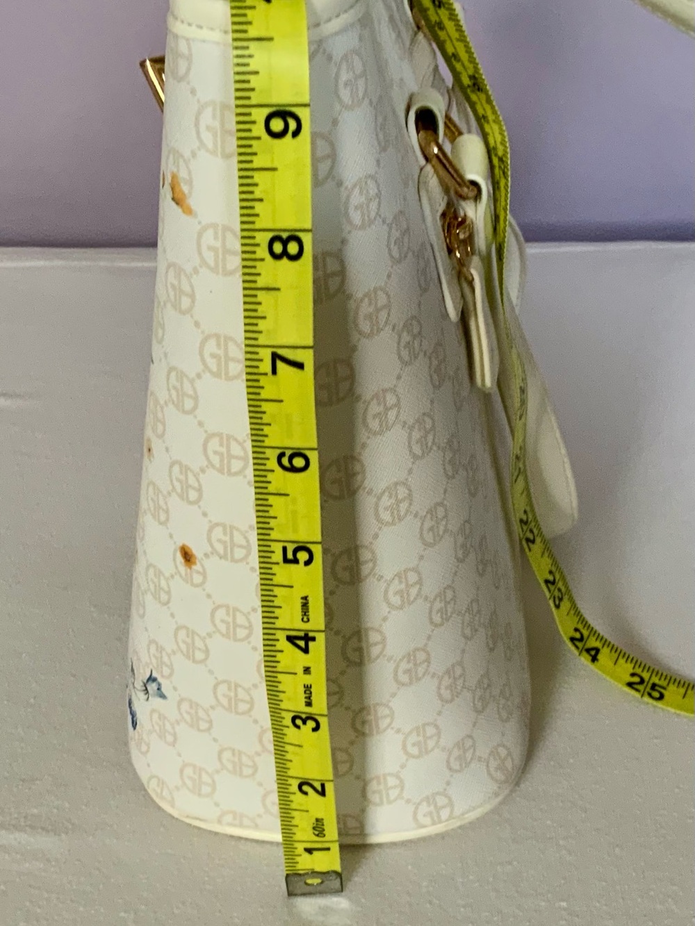 Giani Bernini Floral Signature Tote Shoulder Bag White Multicolor - Picture 12 of 16